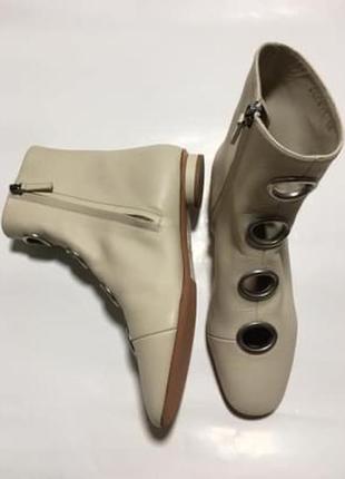 Оригінальні шкіряні черевики,челсі в нюдовом кольорі valentino люкс,оригінал2 фото