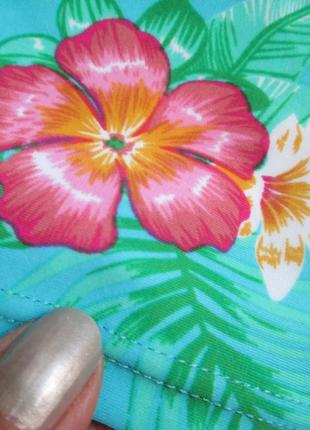 Суперовый раздельный купальник танкини в тропический цветочный принт dutchy 🍒👙🍒8 фото