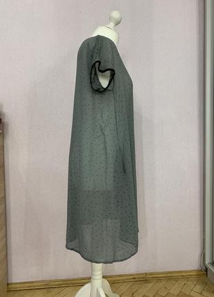 Сукня комбінація сіре з кишеньками3 фото