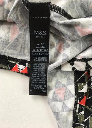 Свободное пляжное оверсайз летнее трикотажное платье m&s5 фото