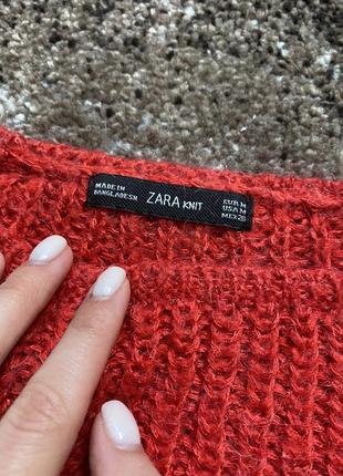 Красный свитер zara3 фото