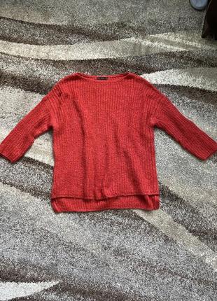 Красный свитер zara2 фото
