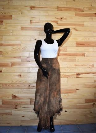 Спідниця з натуральної шкіри.