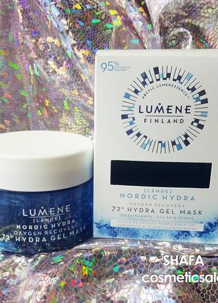 Киснева зволожуюча і відновлююча маска lumene oxygen recovery 72h hydra gel mask3 фото