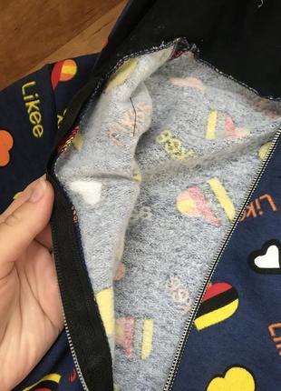 Кофта худи куртки на молнии на 4-5 года унисекс