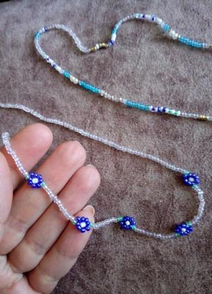 Чокер, кольє, бічер, ромашки, 2шт