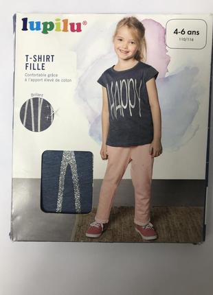 Летняя футболка туника на девочку lupilu1 фото