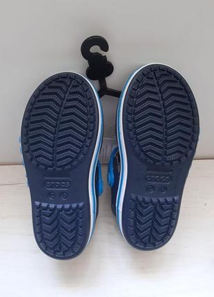 Оригинал crocs удобнейшие сандали босоножки синие crocs bayaband sandal kid's кроксы5 фото