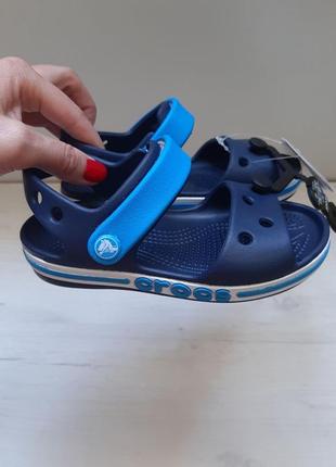 Оригінал crocs найзручніші сандалі босоніжки сині crocs bayaband sandal kid's крокси