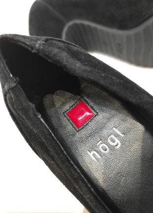 Туфлі замшеві hogl чорні нові оригінал ( sandro туфлі6 фото