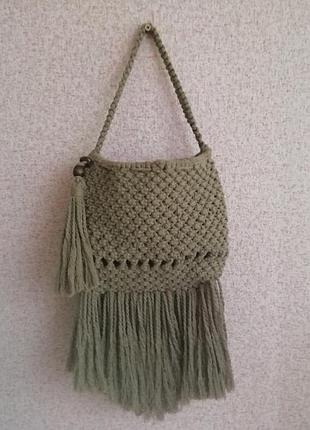 Распродажа!оригинальная сумочка в технике макраме