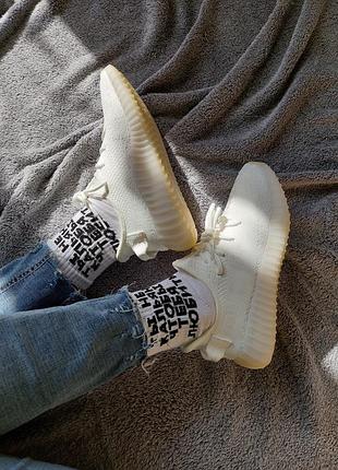 Крутые текстильные кроссовки унисекс yezzy bassa 350