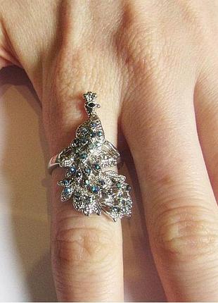 🏵️кольцо жар-птица, 16-17 р.новое! арт. 68