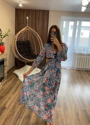 Пляжное платье накидка на купальник