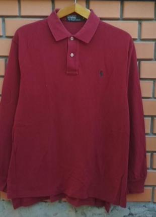 Поло лонгслив от известного бренда ralph lauren