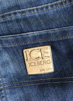 Мужские зауженные брендовые дизайнерские джинсы iceberg оригинал2 фото