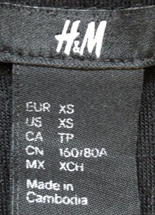 Чёрный топ с пуговицами h&m xs-s размер3 фото