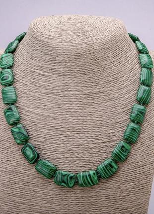 Бусы малахит