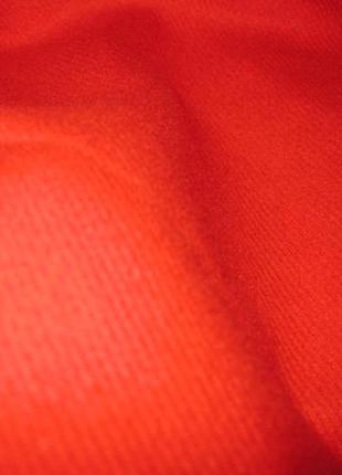 Красный шарф red fringe cashmere-blend вискоза 100%, мягкий как кашемир2 фото