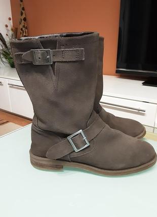 Черевики демісезонні, розмір 37, нубук, стан добрий