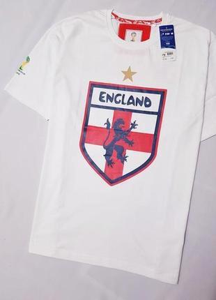 Fifa world cup мужская футболка англия лицензия чемпионат мира по футболу пог 63 пог 60см