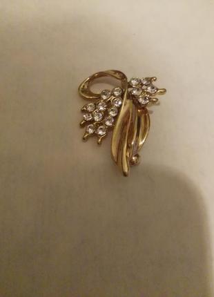 Красивая качественная брошка винтаж