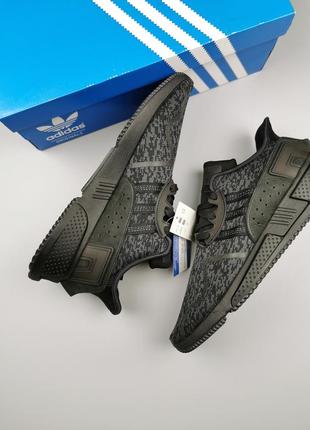 Кроссовки оригинал adidas originals equipment eqt cushion adv black by9507 рефлективные6 фото