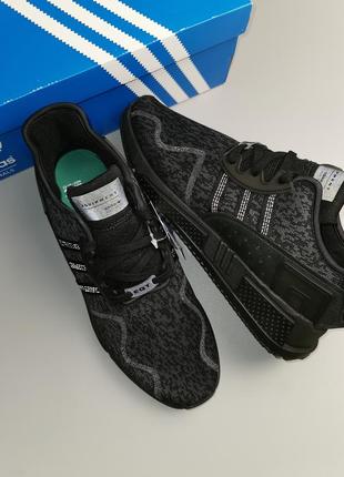 Кроссовки оригинал adidas originals equipment eqt cushion adv black by9507 рефлективные3 фото