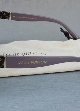 Очки в стиле louis vuitton  маска женские солнцезащитные коричневые с сирнневым градиент2 фото