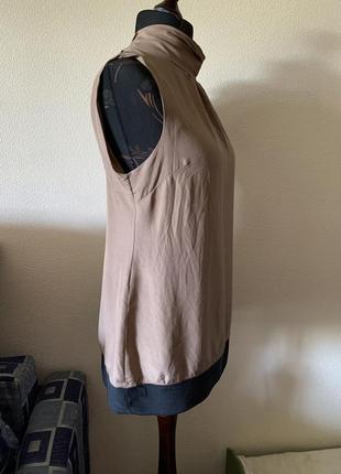 Шовковий топ блуза з бантом