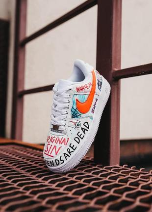 Женские кроссовки nike air force 1 low graffiti 36-37-38-39-40