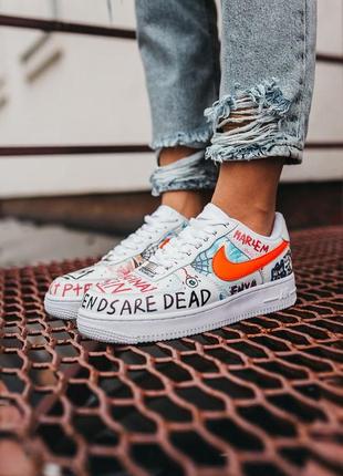 Женские кроссовки nike air force 1 low graffiti 36-37-38-39-402 фото