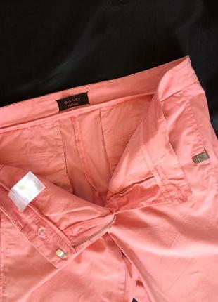 Летние прямые персиковые брюки5 фото