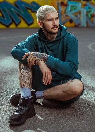 Шорти трикотажні вогонь гармата breet смарагдовий8 фото