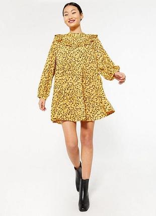 Яркое солнечное платье свободного кроя от new look petite