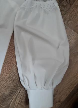 Нарядная блузка с обьемными рукавами5 фото
