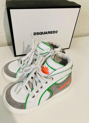 Кожаные кроссовки dsquared2 оригинал