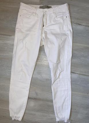 Джинсы белые размер uk 12
