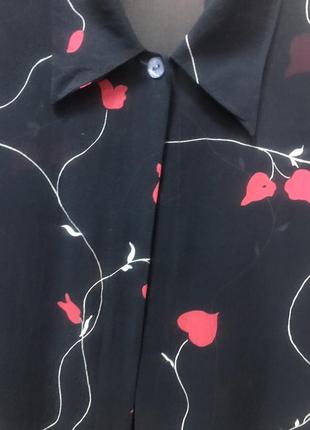 Блузка,накидка,цветочный принт2 фото