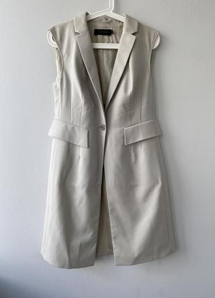 Жилет піджак блейзер шерсть без рукавів уделенный calvin klein в стилі cos