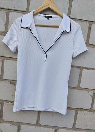 Стильная блуза в рубчик massimo dutti раз. s-m