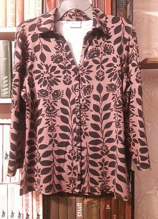 Блуза из вискозного трикотажа