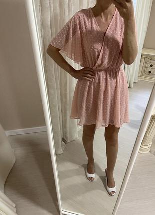 Платье нарядное розового цвета3 фото