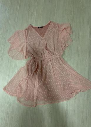 Плаття нарядне рожевого кольору8 фото