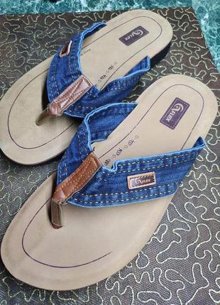 Джинсовые супер шлепанцы босоножки. стильно для лета