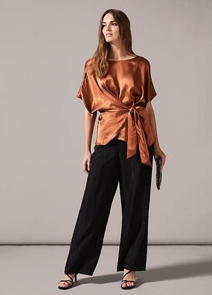 Нова блуза бронзова атлас сатин віскоза 'phase eight' 48-50р