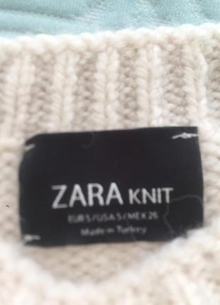 Стильны и теплы свитер zara, размер s-m.4 фото