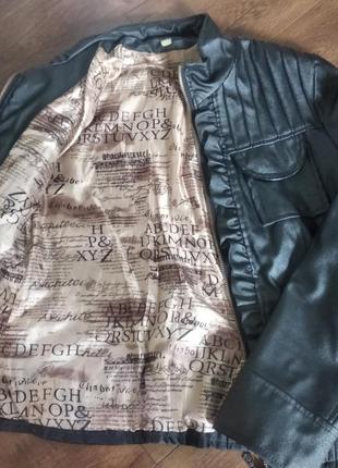 Куртка, косуха класическая кожзам .9 фото