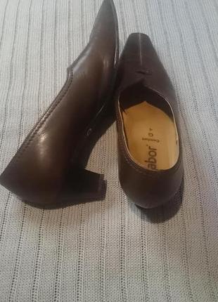Туфли коричневые кожаные  gabor comfort  р.4(37)4 фото