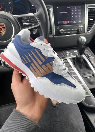 Кроссовки new balance 327 red/blue двухцветные красно синие